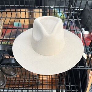 Brick & Brim Stylish Cream Wide-Brim Hat